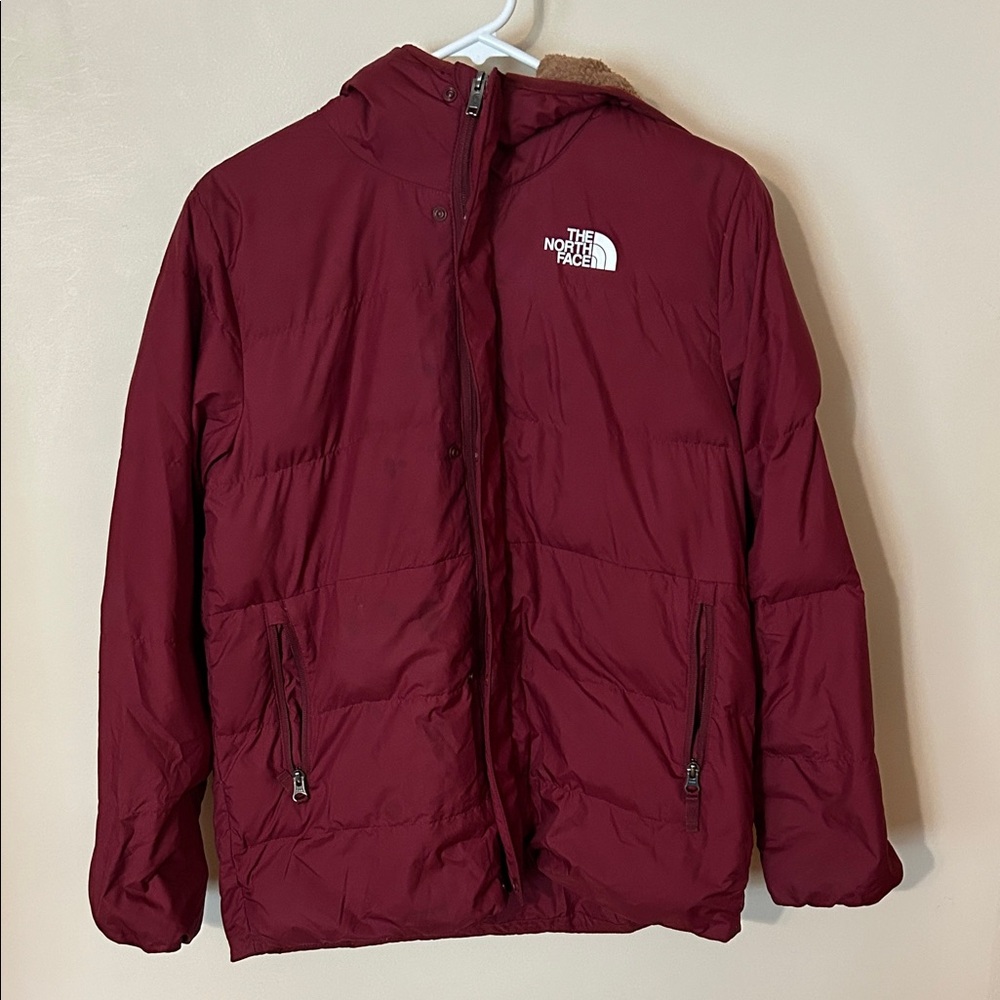 The North Face boys Deep Red Puffer Jacket XL